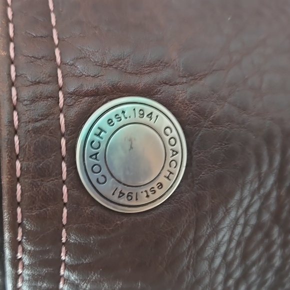 Coach X-Large Chelsea Brown Pebbled Leather Tote - Picture 11 of 14